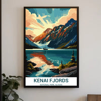 Kenai Fjords Scenic Art Print National Park Poster