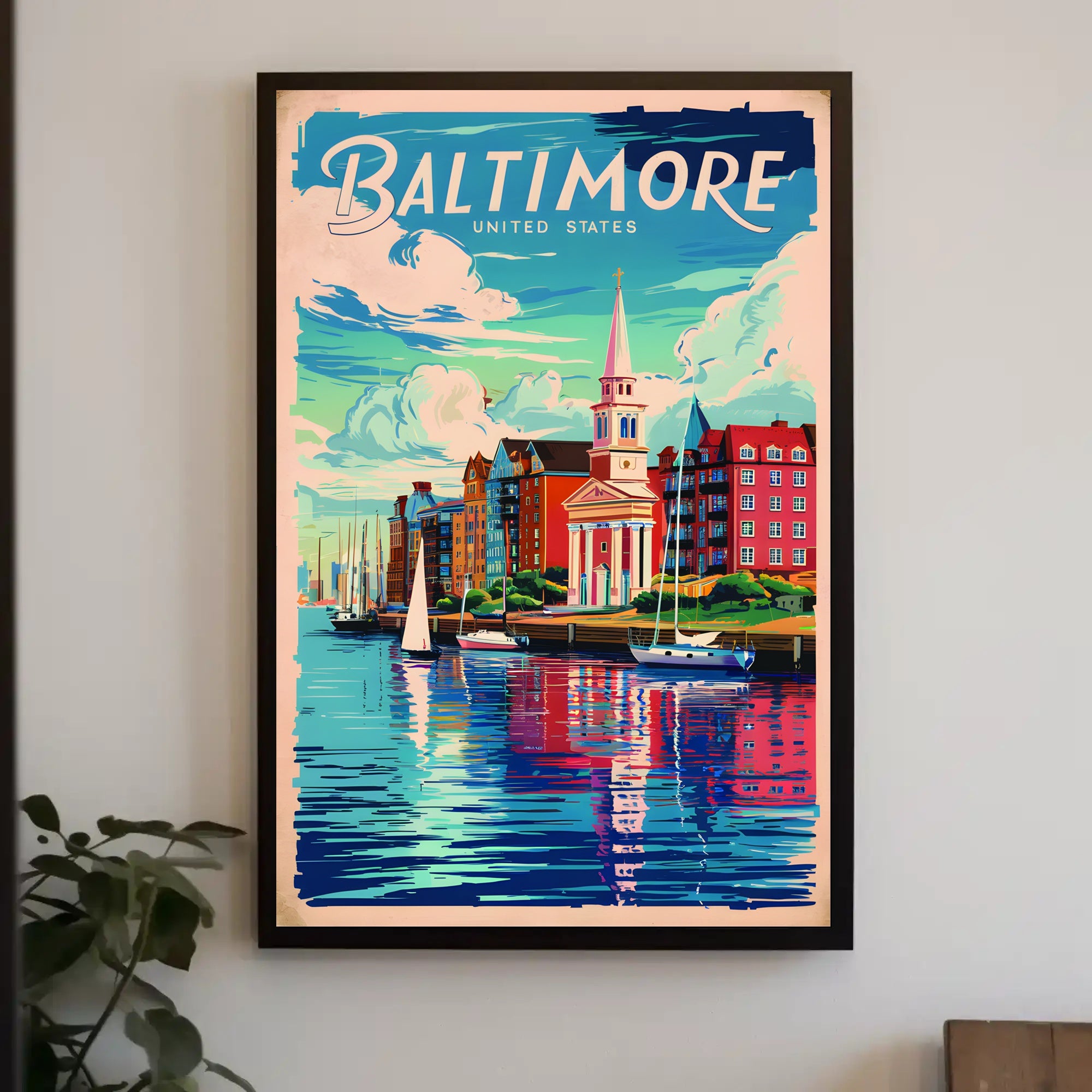 Baltimore Travel Poster