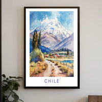 Majestic Andes Mountain Landscape Travel Poster PosterGoat