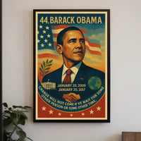 Stylized Art of U.S. President Poster