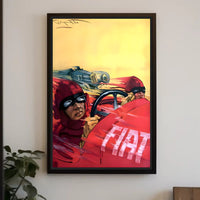 Vintage Racing Rivalry Poster