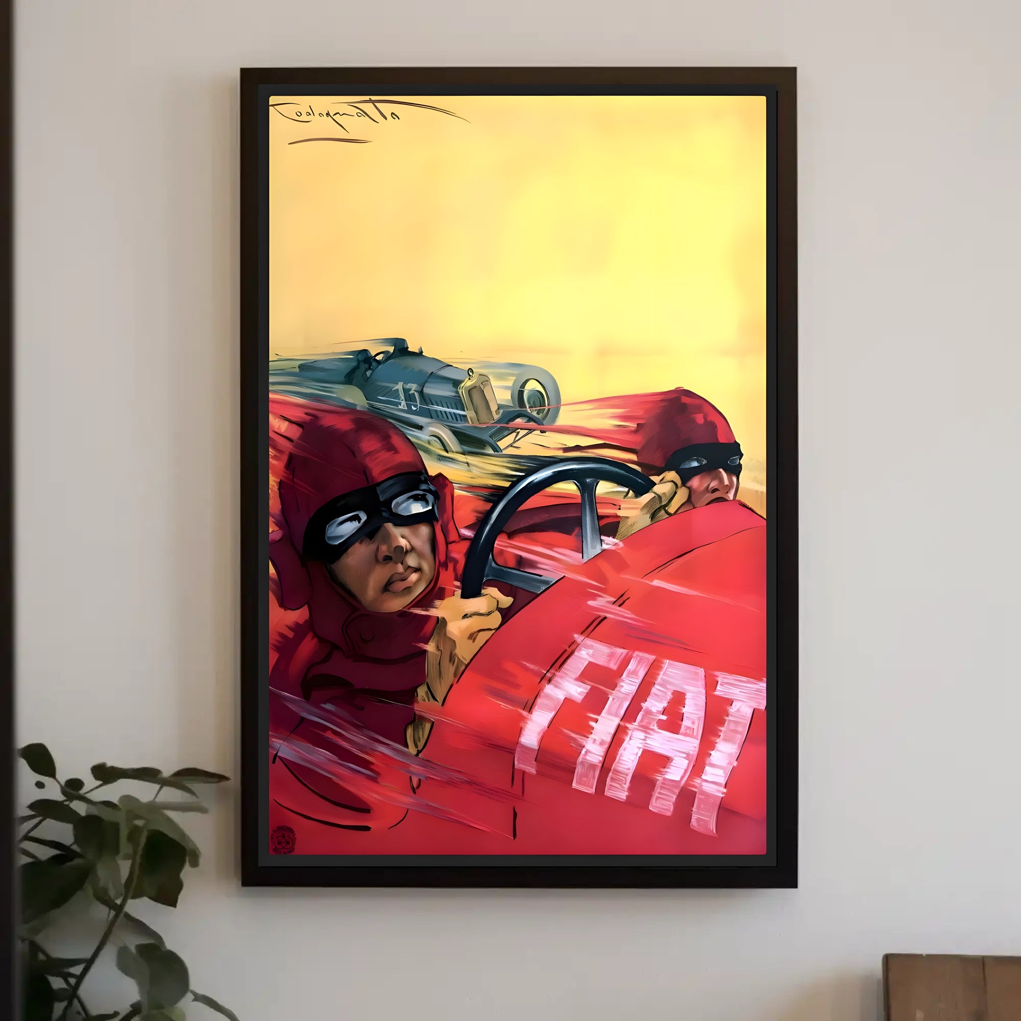 Vintage Racing Rivalry Poster