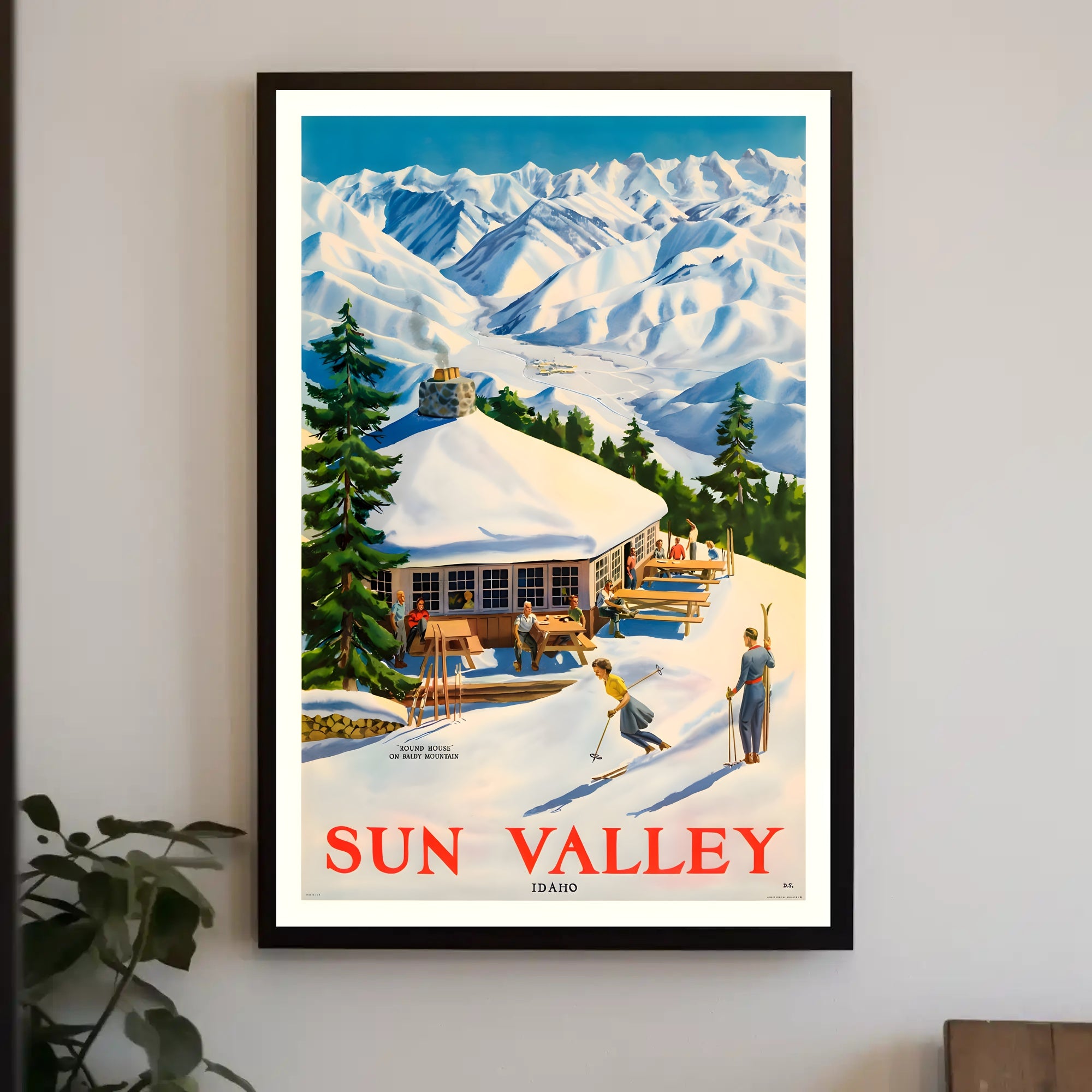 Sun Valley Ski Retreat Poster PosterGoat