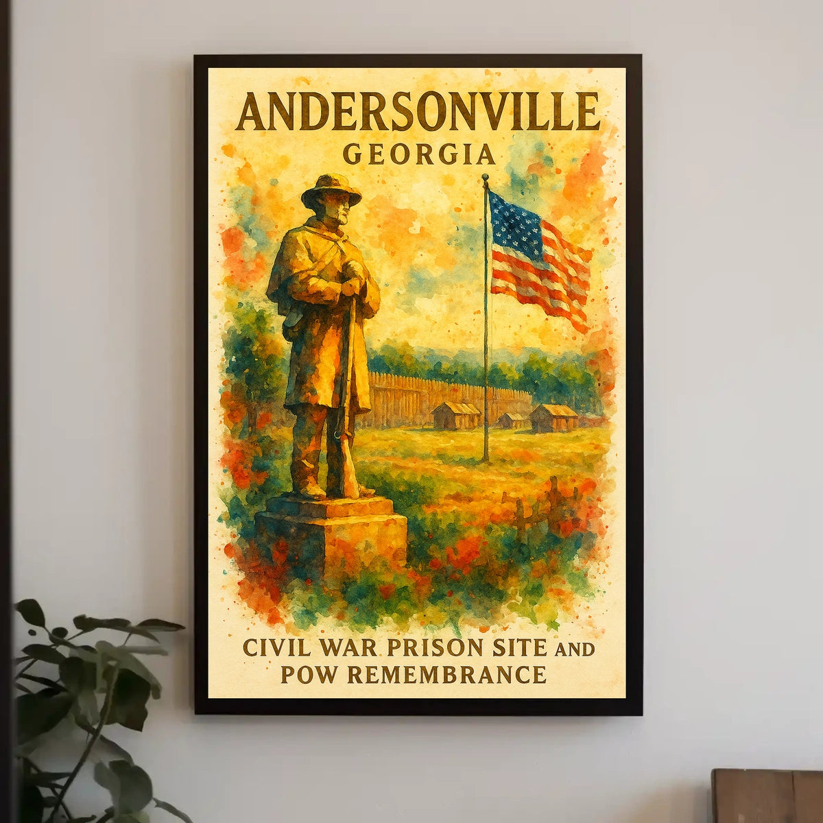 Andersonville Civil War Prison Remembrance Poster Print