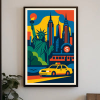 Vibrant New York City Poster