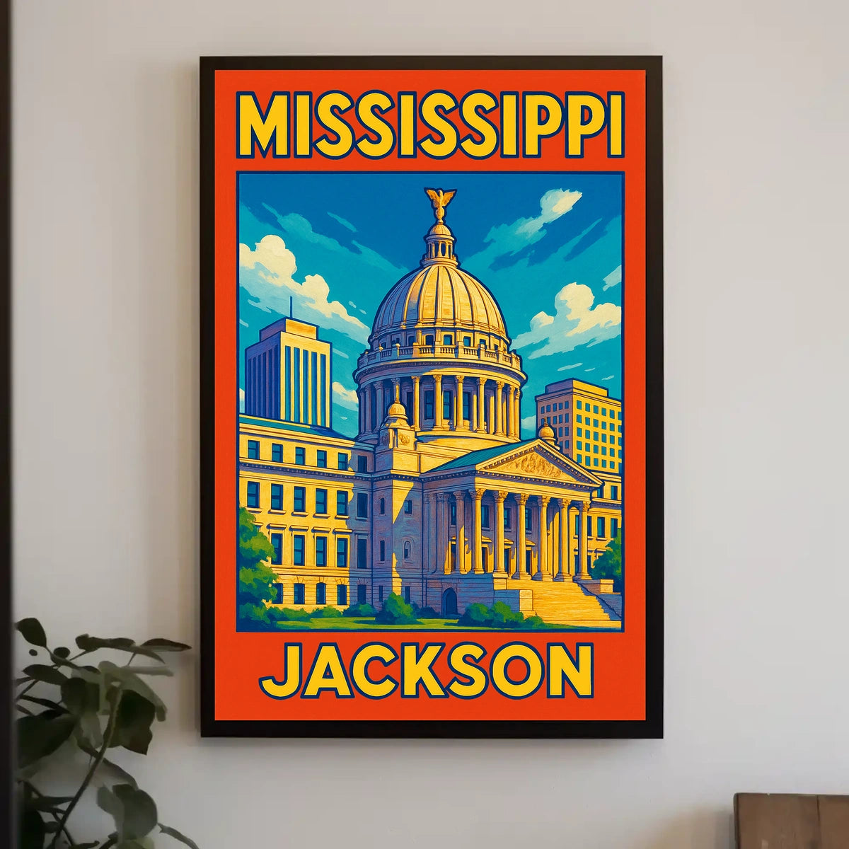 Mississippi State Capitol Jackson Poster