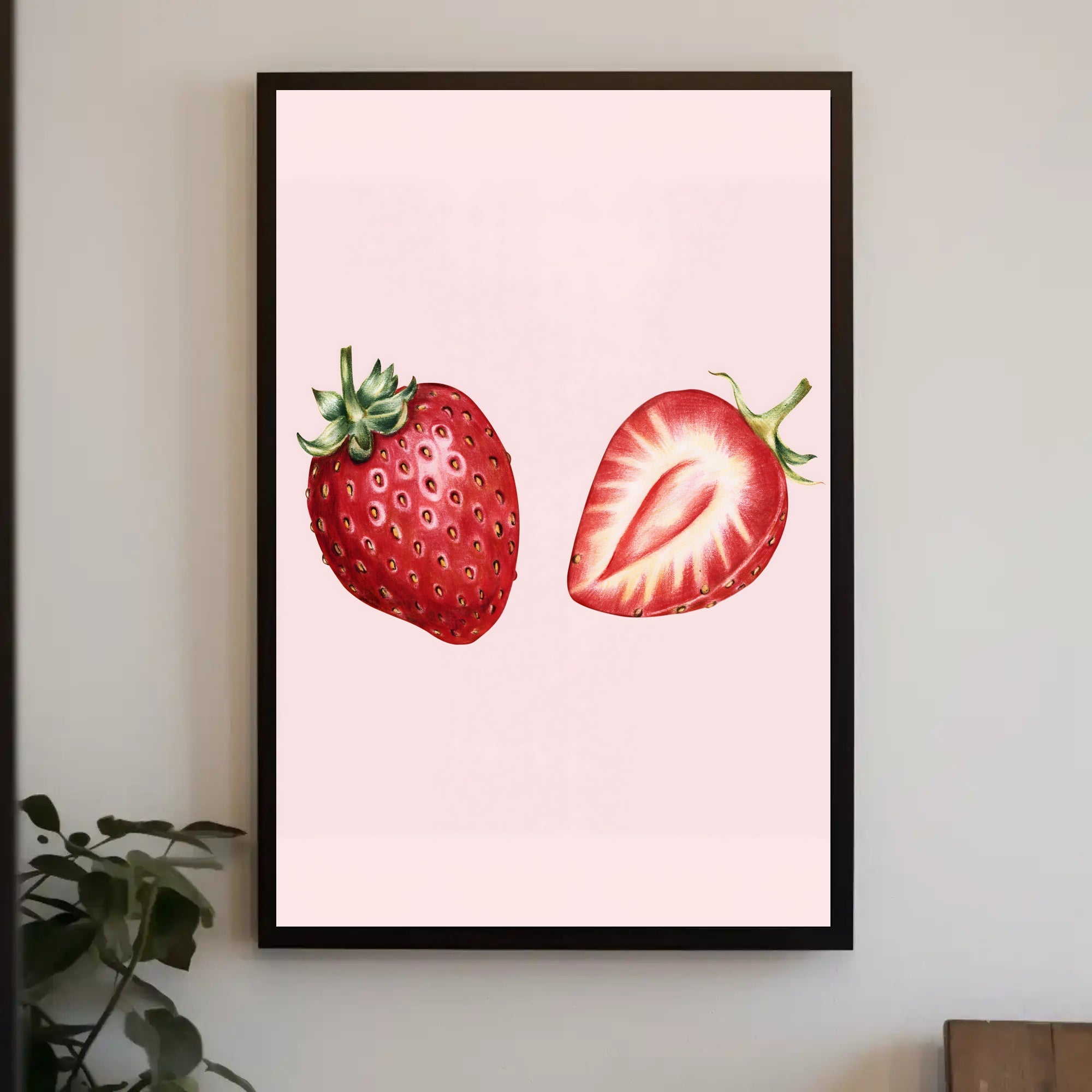 Juicy Strawberries Poster