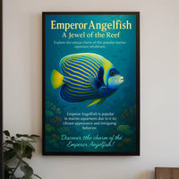 Emperor Angelfish A Jewel of the Reef Poster