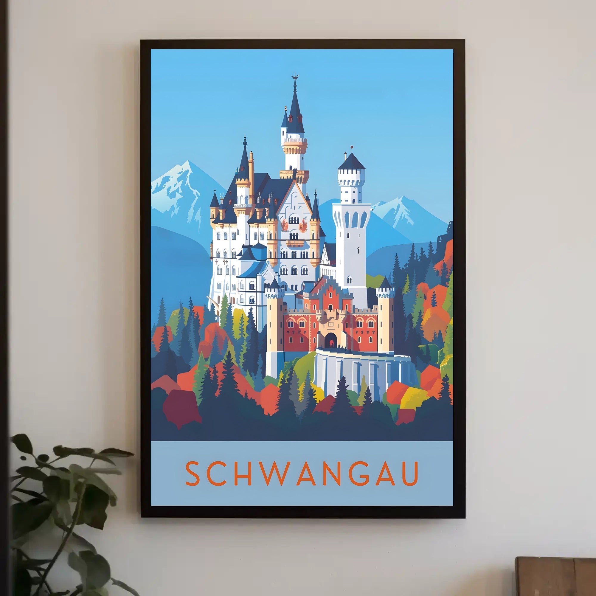Neuschwanstein Castle Enchantment Travel Poster