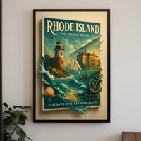 Rhode Island The Ocean State Poster