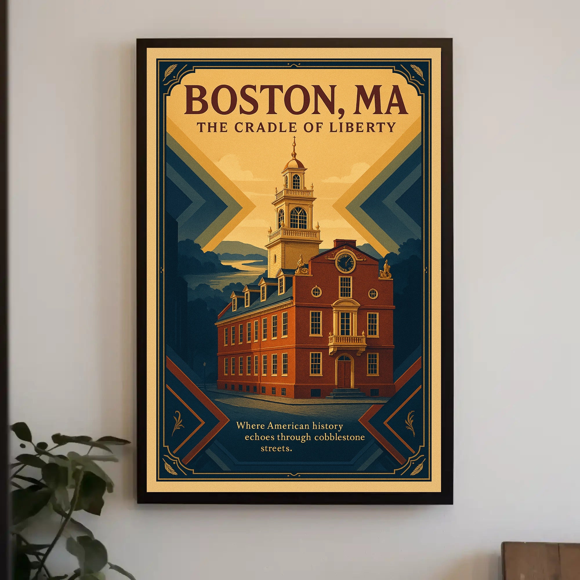 Boston Cradle of Liberty Urban or Cityscape Poster