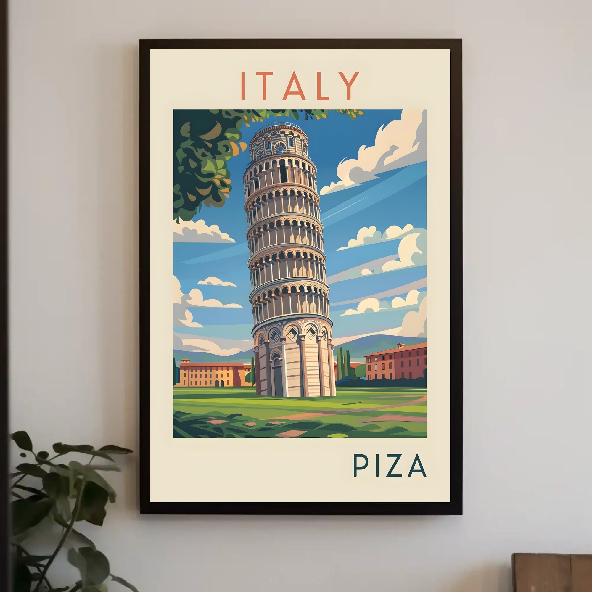 Leaning Tower of Pisa Poster
