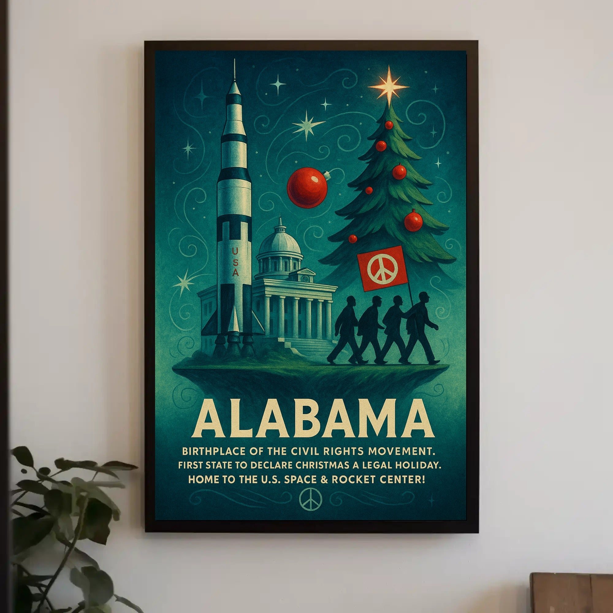 Alabama: A Journey Through History and Innovation Poster
