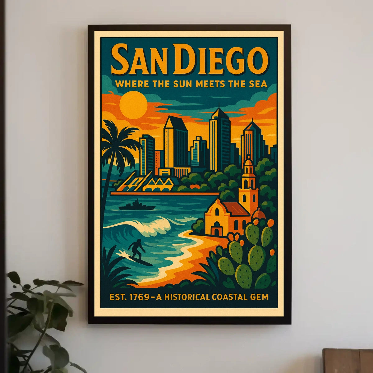 San Diego A Historical Coastal Gem Poster