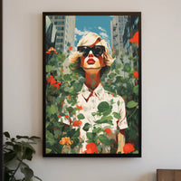 Urban Nature Fusion Vibrant Artistry Abstract, Artistic, or Pop Culture Poster