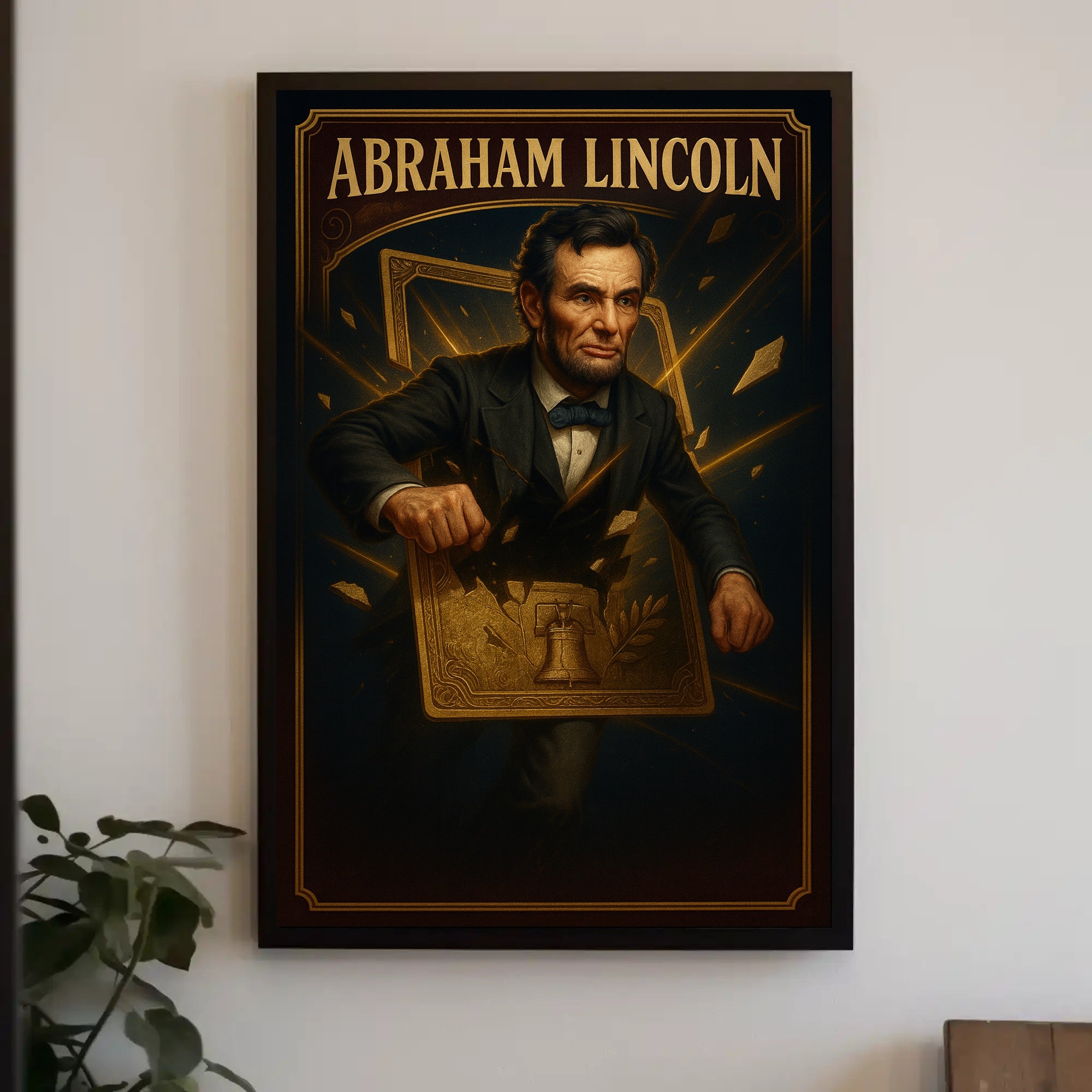 Abraham Lincoln Patriotic Historical Art Poster