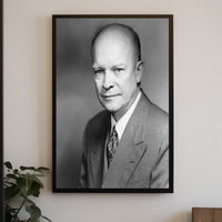 Formal Black and White Portrait – Dwight D. Eisenhower Poster