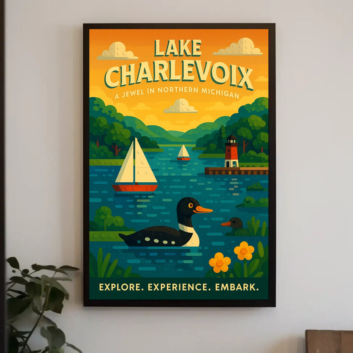 Lake Charlevoix A Jewel In Northern Poster