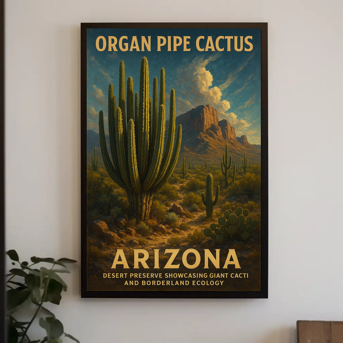 Organ Pipe Cactus Arizona Desert Poster