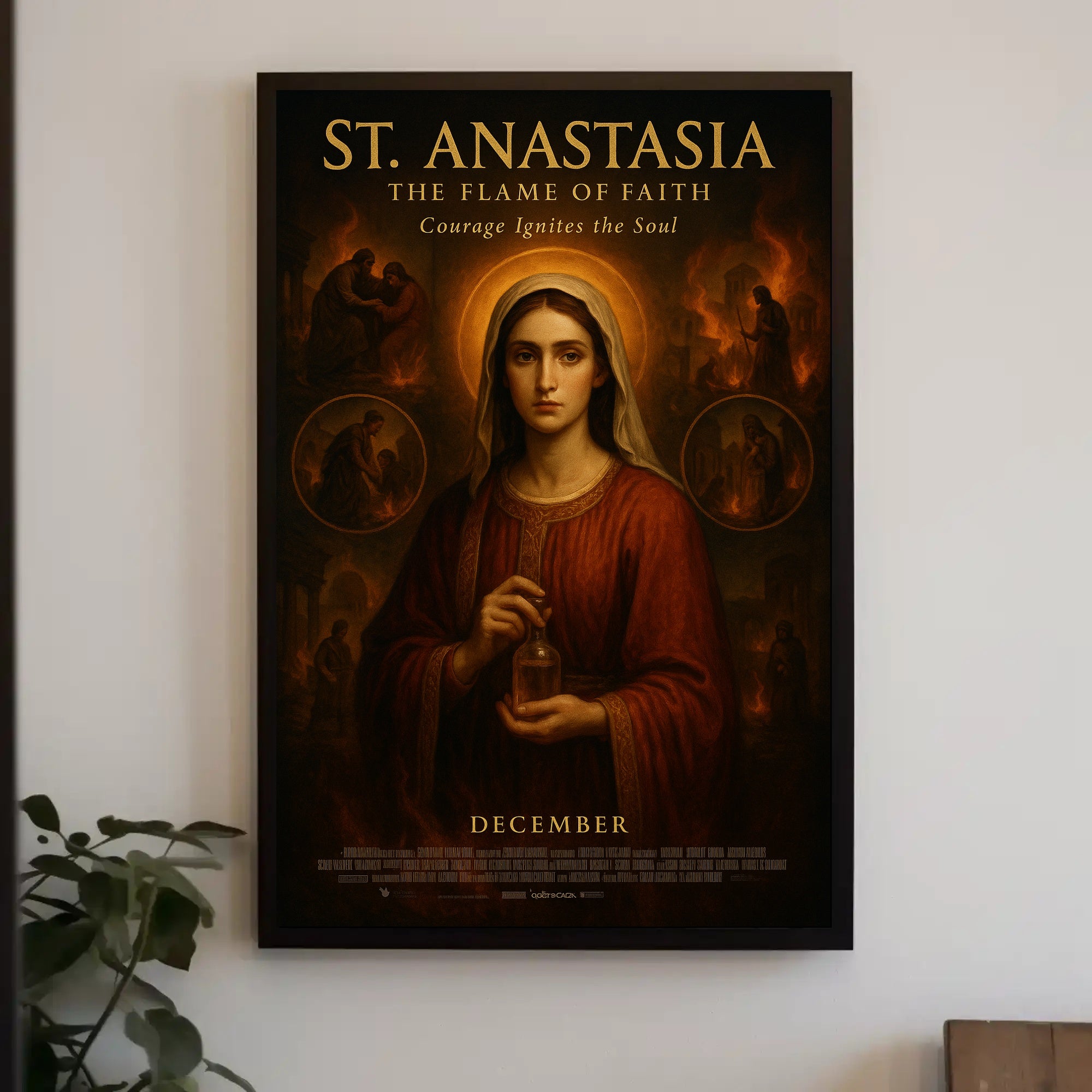 St. Anastasia: The Flame of Faith Cultural Poster PosterGoat