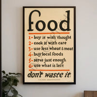 Food Conservation Tips Poster PosterGoat