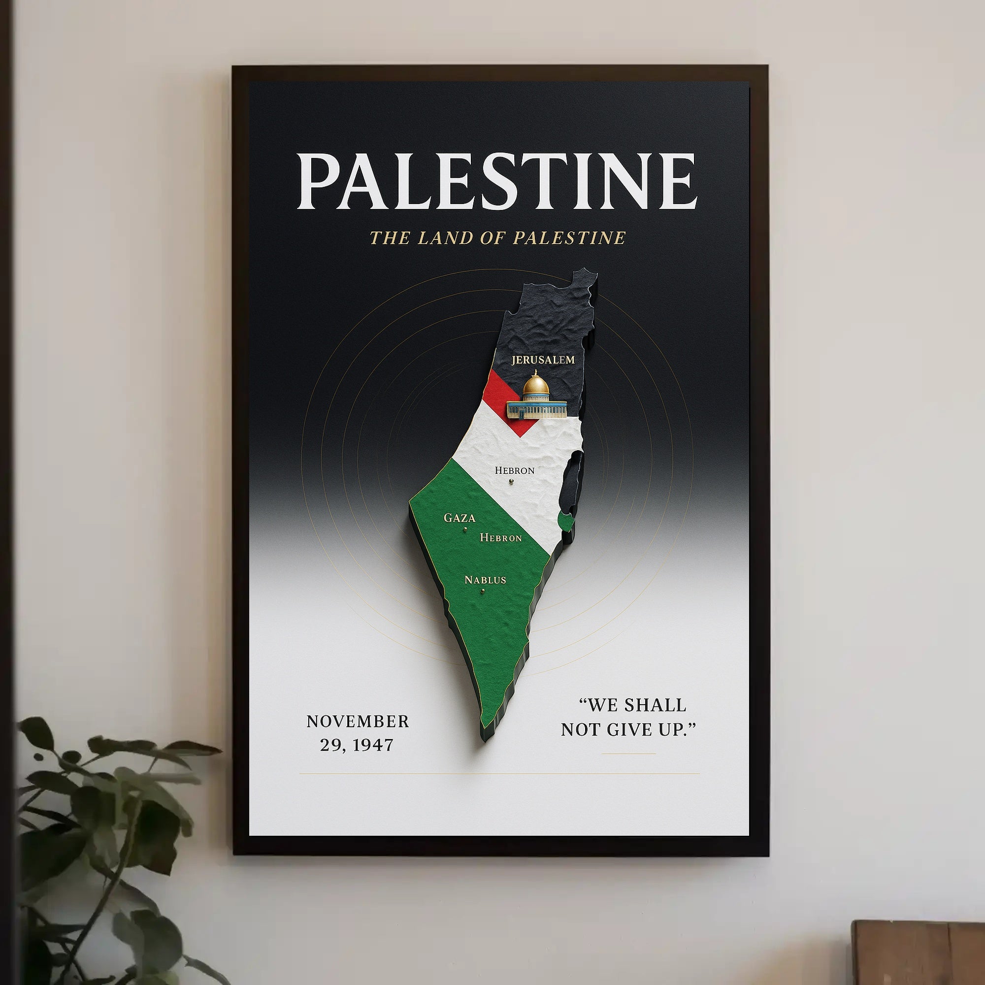 The Land of Palestine Poster PosterGoat