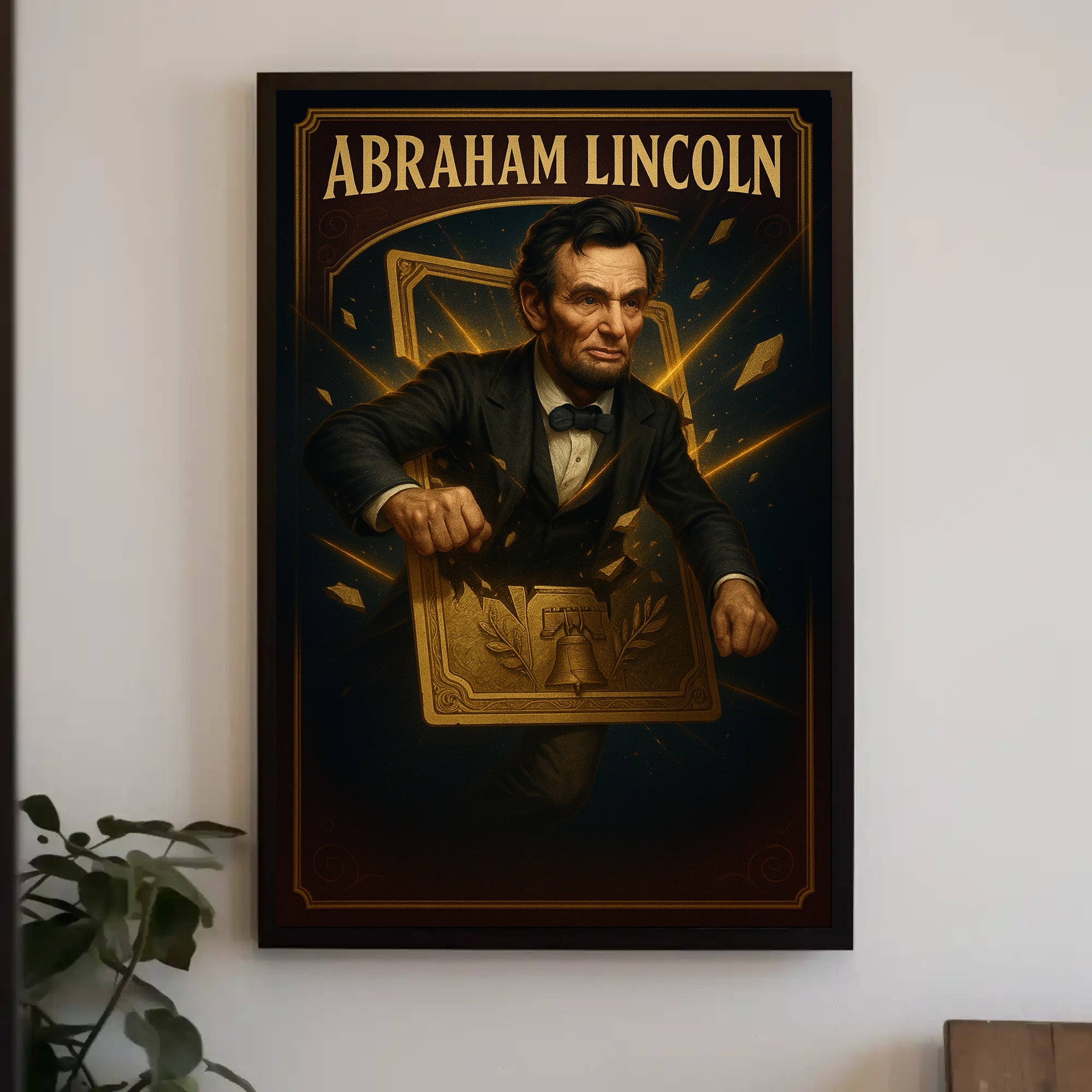 Iconic Leadership and Legacy in Historical or Presidential Poster