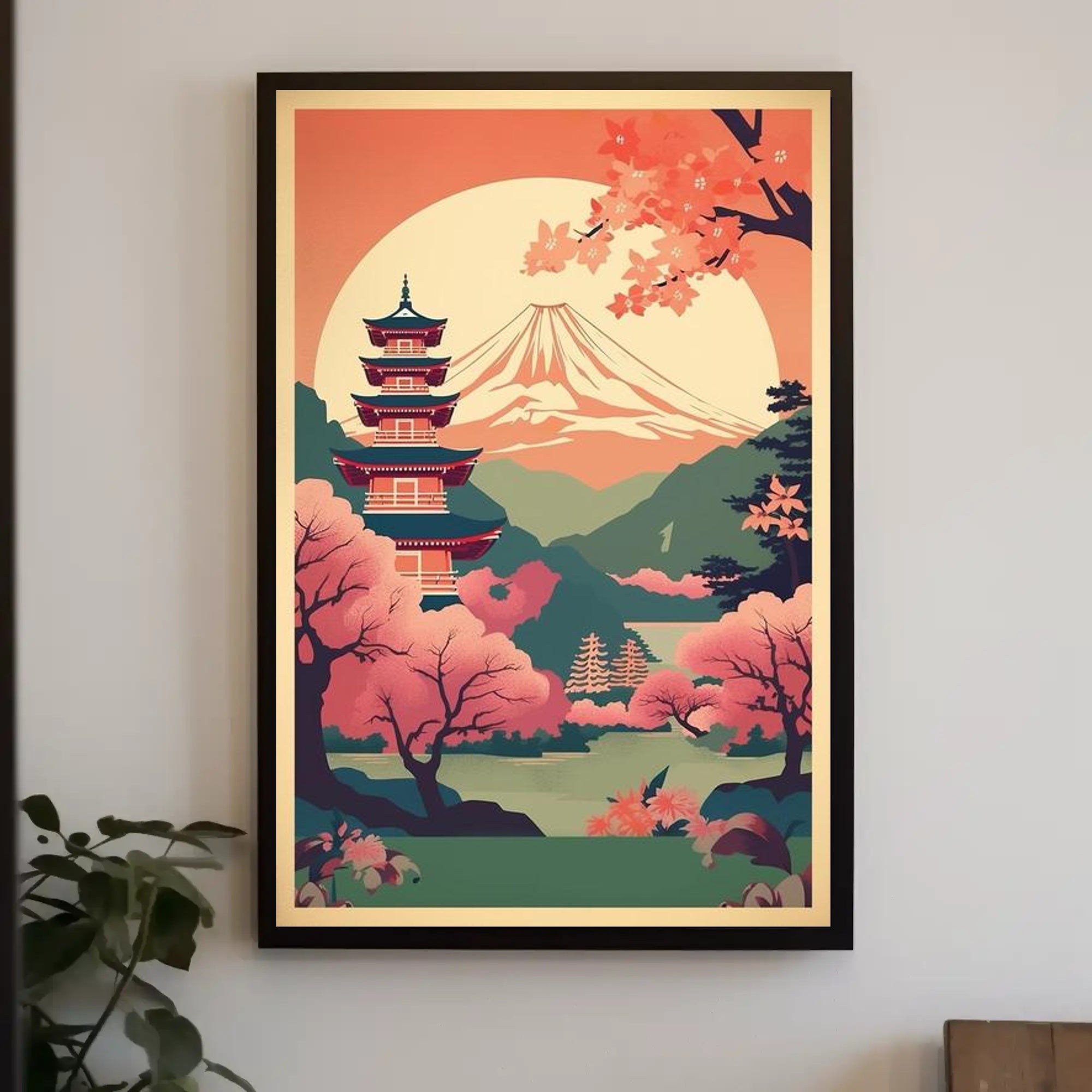 Serene Japanese Landscape Poster