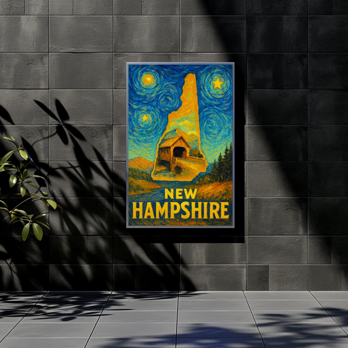 New Jersey Starry Night Poster