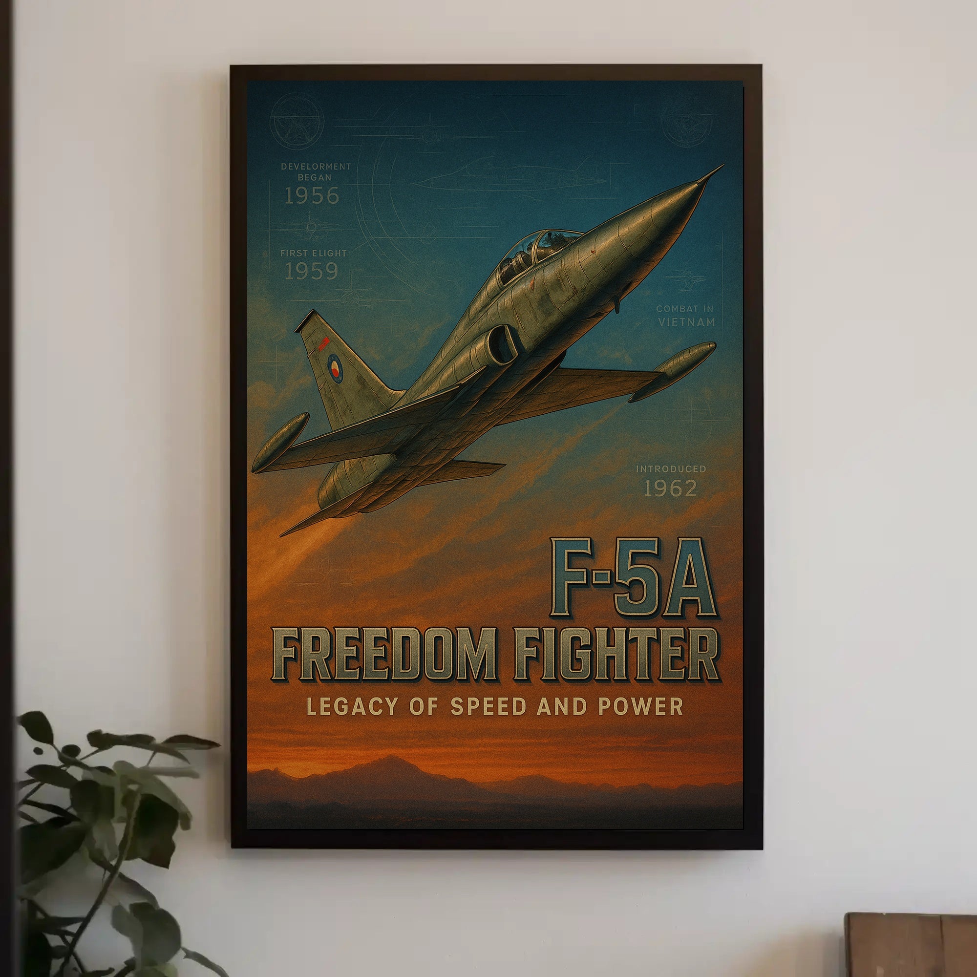 F-5A Freedom Fighter Poster PosterGoat