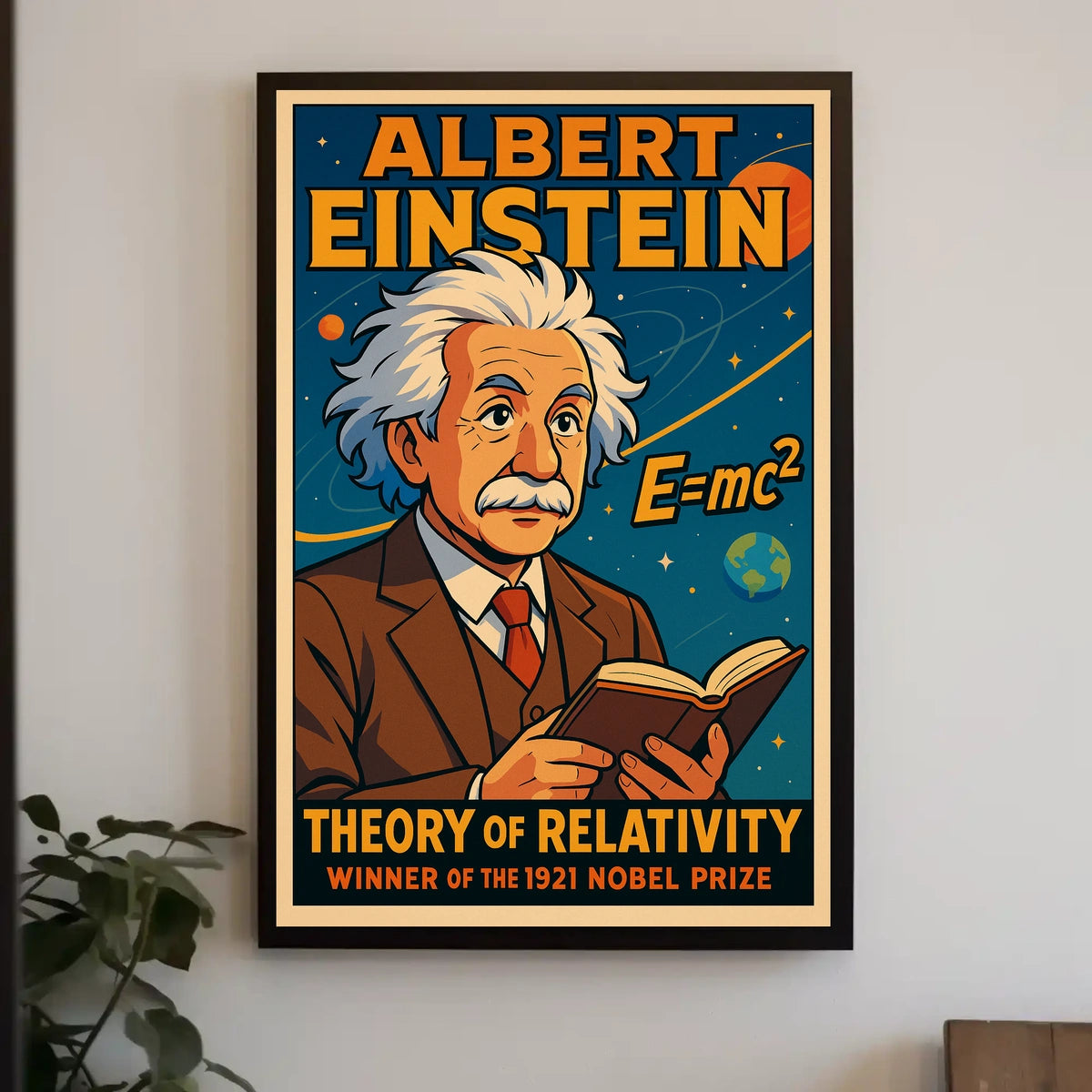 Albert Einstein Relativity Theory Vintage Scientific Educational Wall Art Decor Gallery Poster