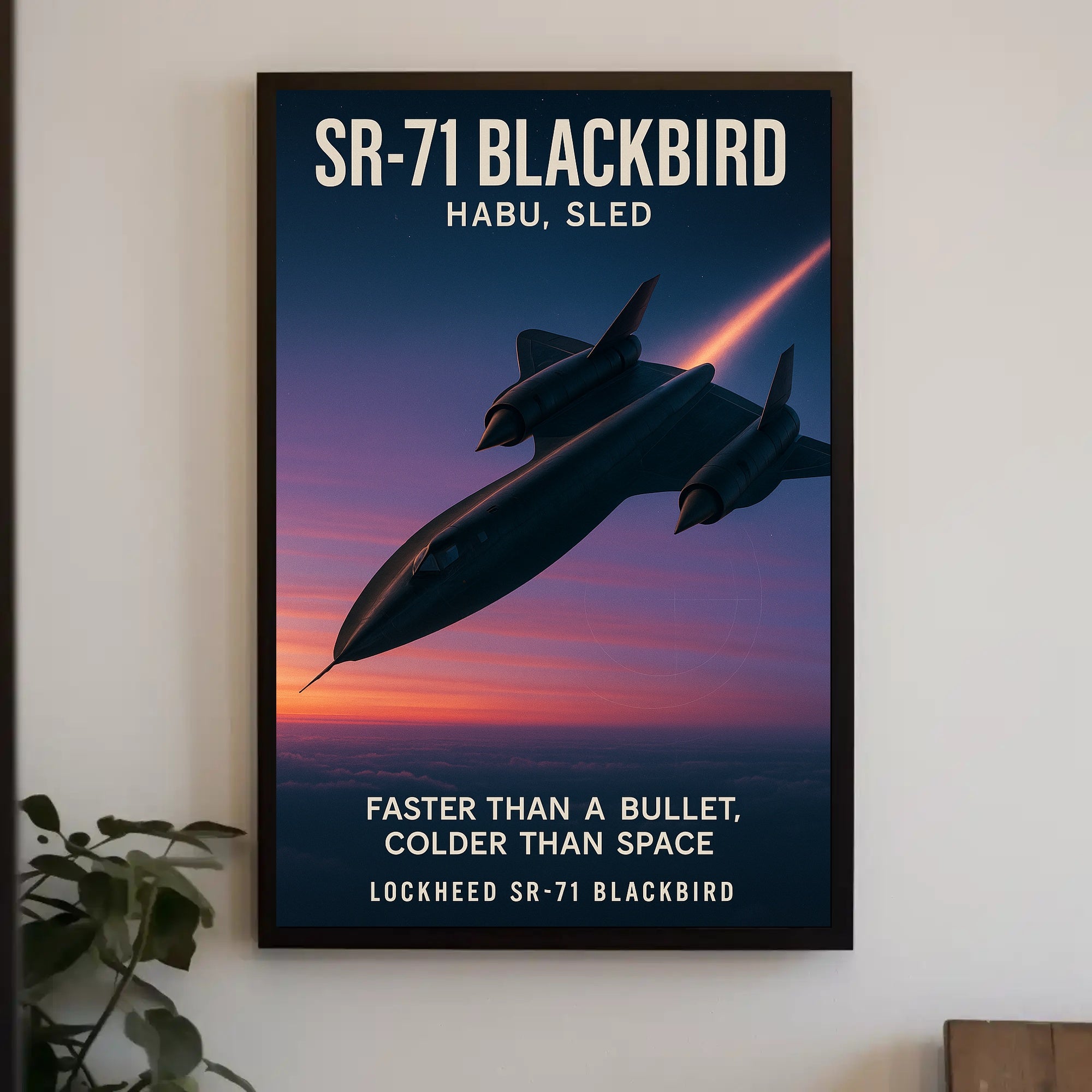 SR-71 Blackbird Iconic Aviation Poster