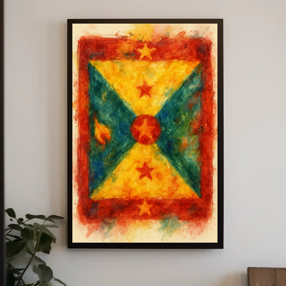 Vibrant National Colors Poster