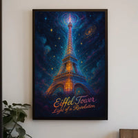 Eiffel Tower Light of a Revolution Poster