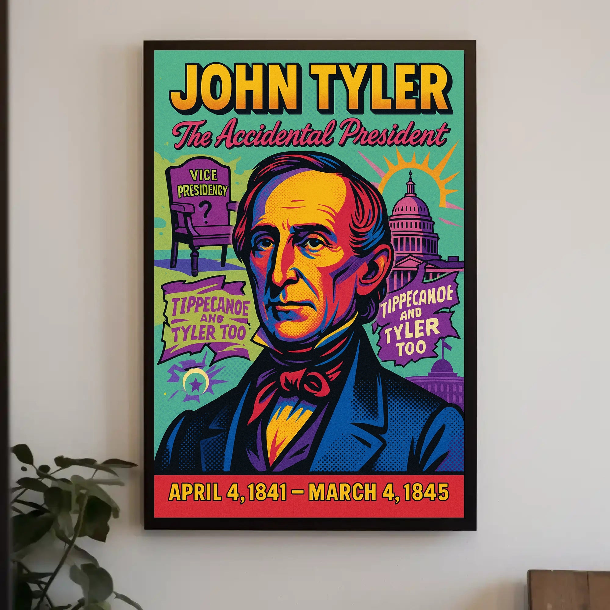 John Tyler The Accidental President Poster PosterGoat