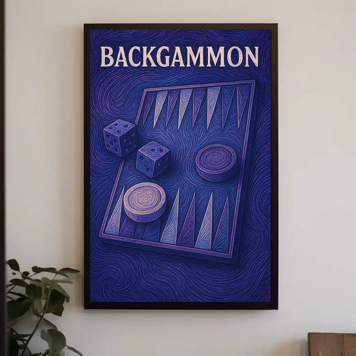 Backgammon Art Poster