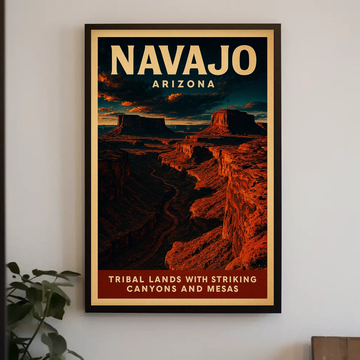 Navajo Arizona Tribal Lands Poster