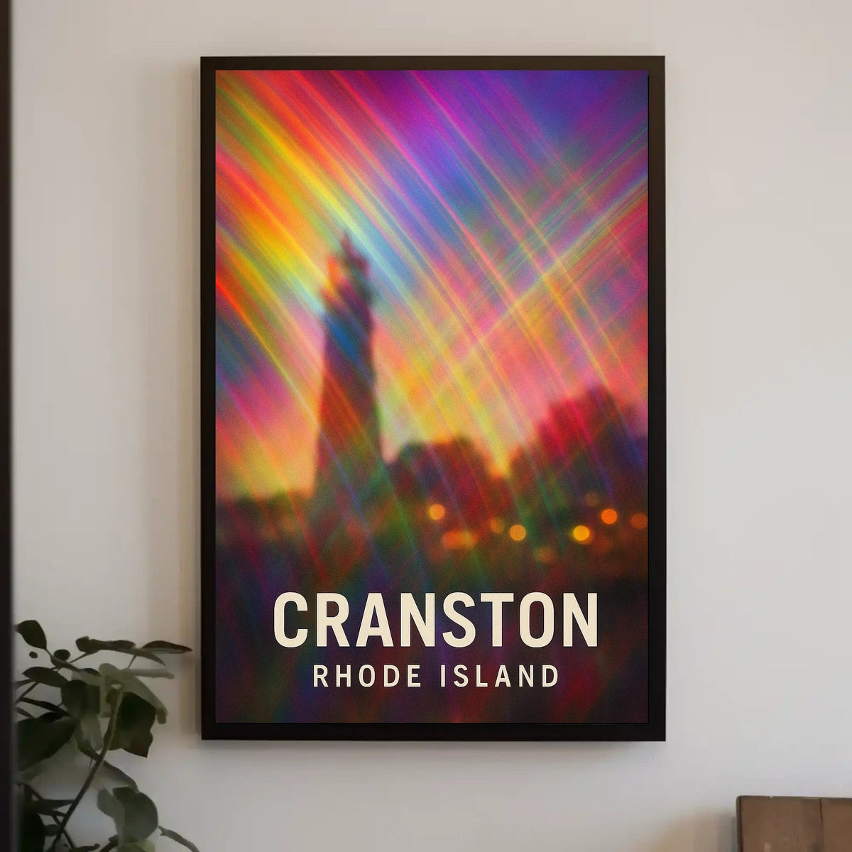 Cranston Rhode Island Scenic Minimalist Travel Poster
