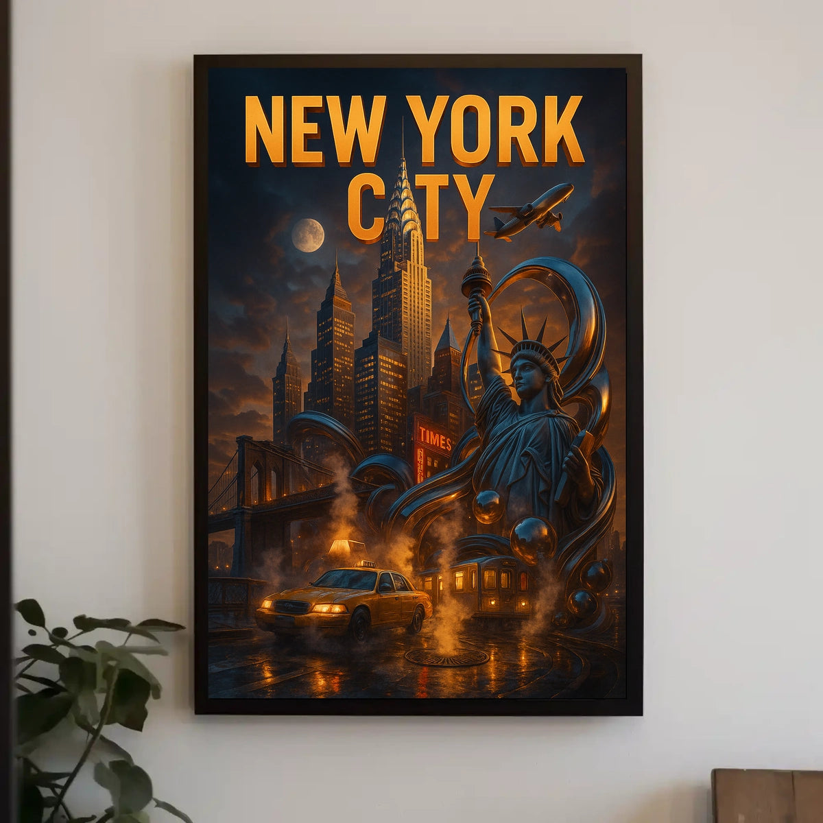 New York City Iconic Urban Landscape Poster