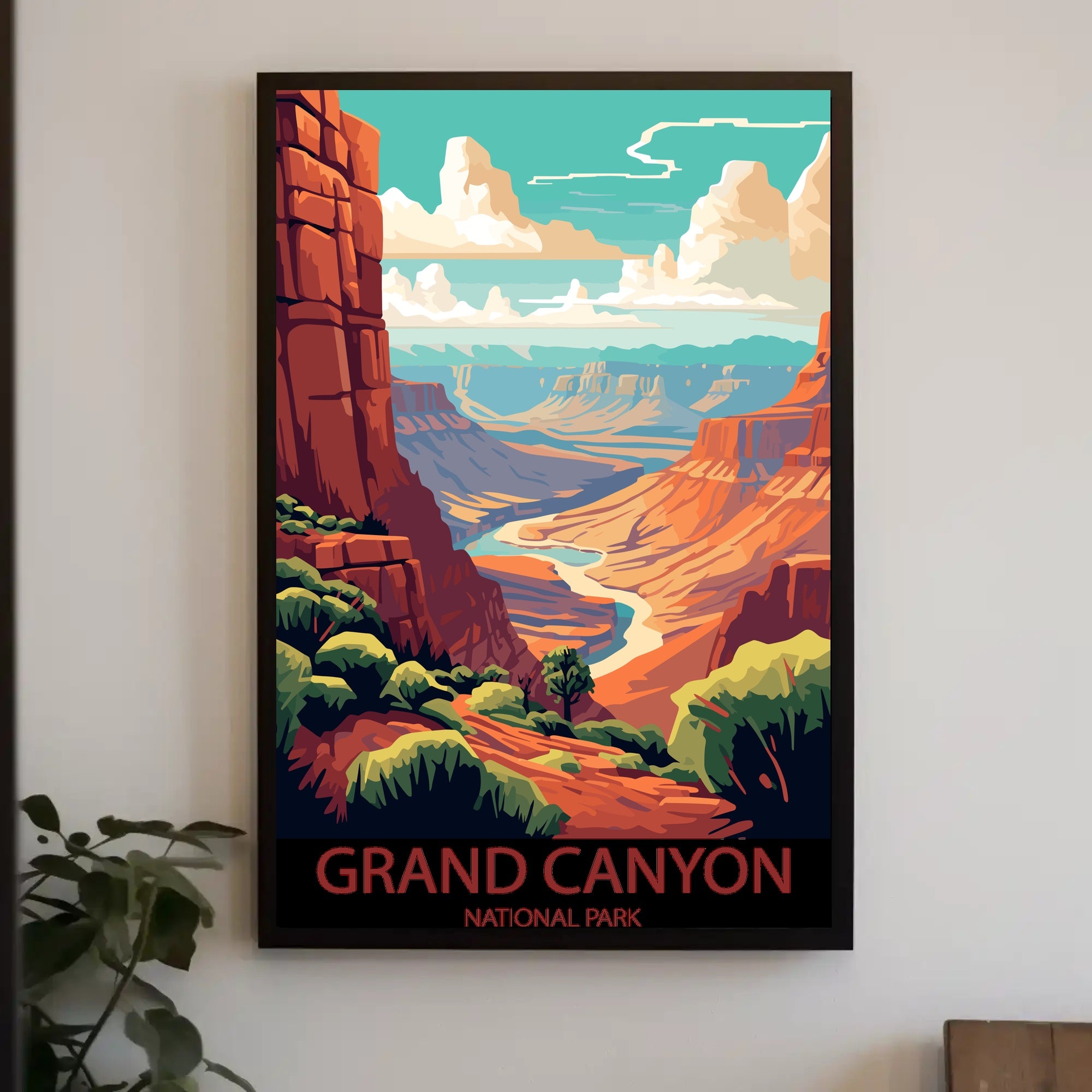 Majestic Canyon Vista Poster