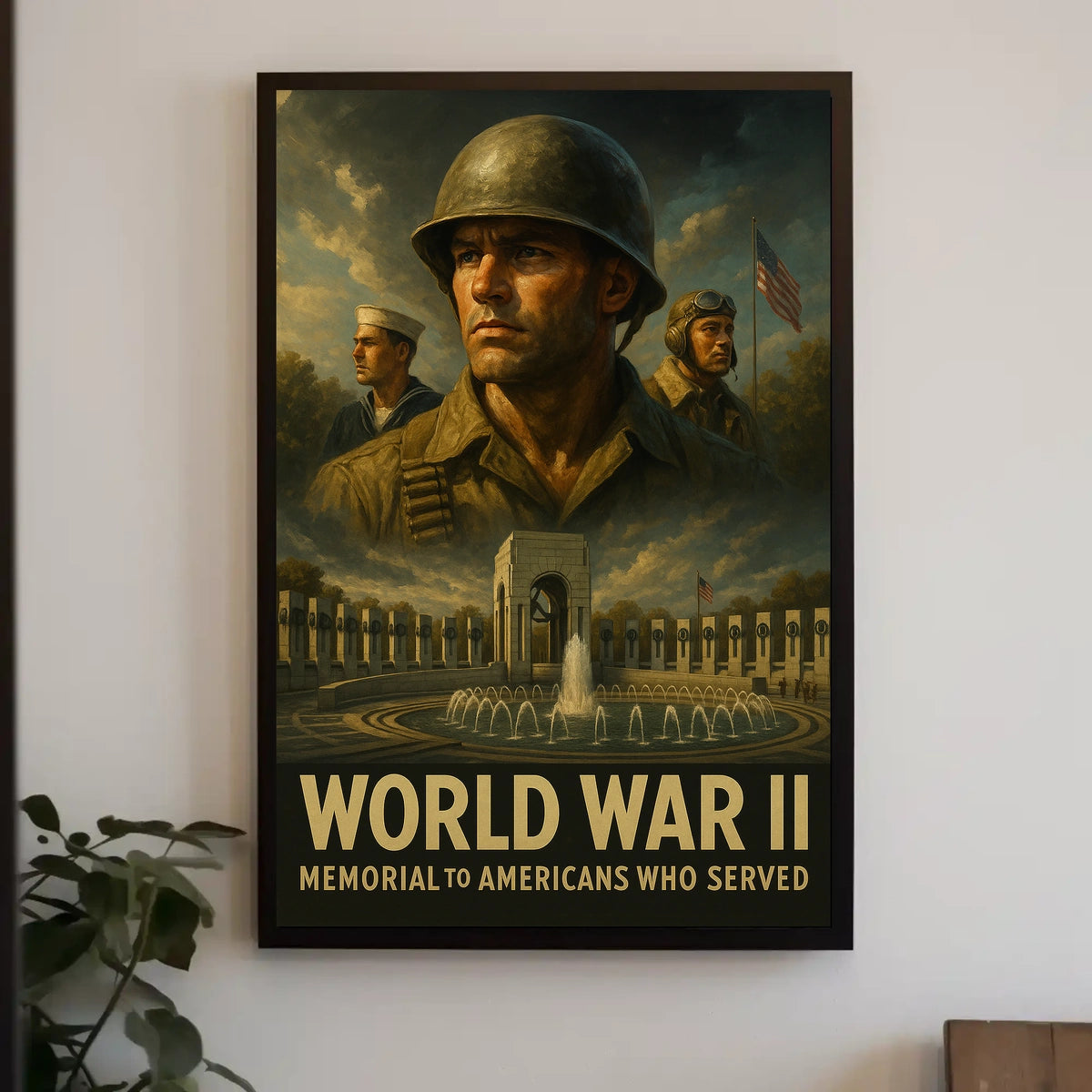World War Ii Memorial Tribute Poster