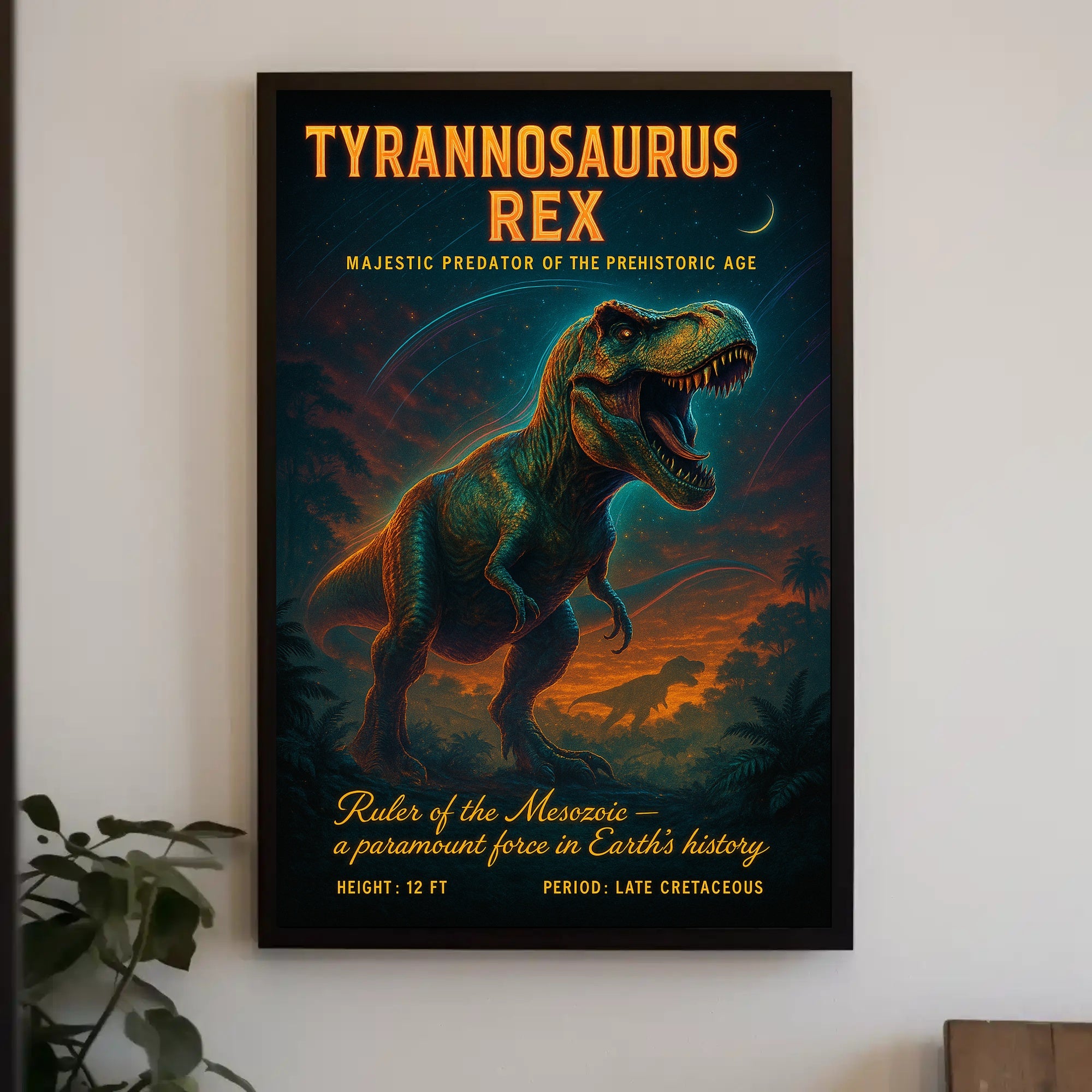 Tyrannosaurus Rex Majestic Adventure Animal Poster