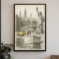 Iconic New York City Art Poster For NYC Home Decor Lovers