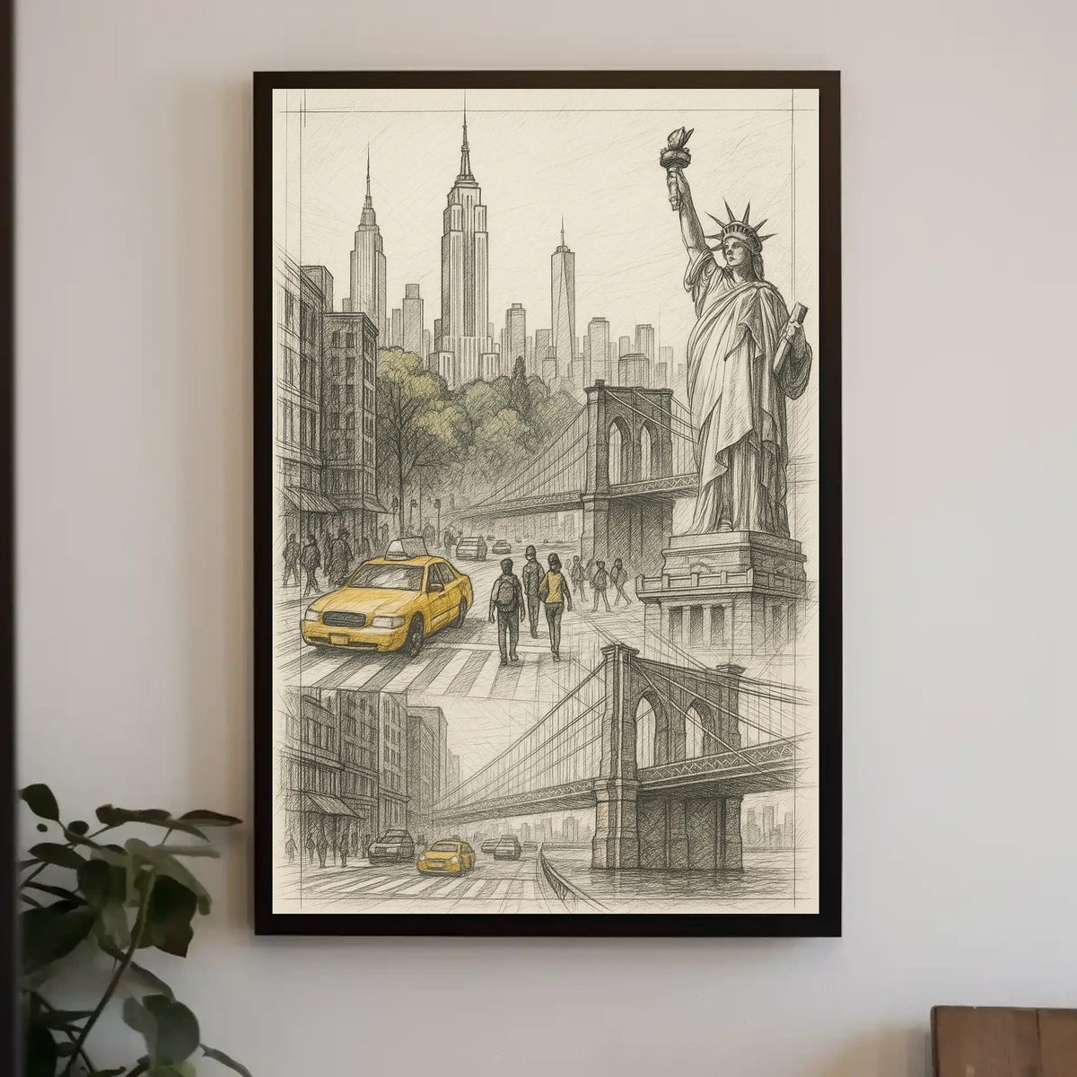 Iconic New York City Art Poster For NYC Home Decor Lovers