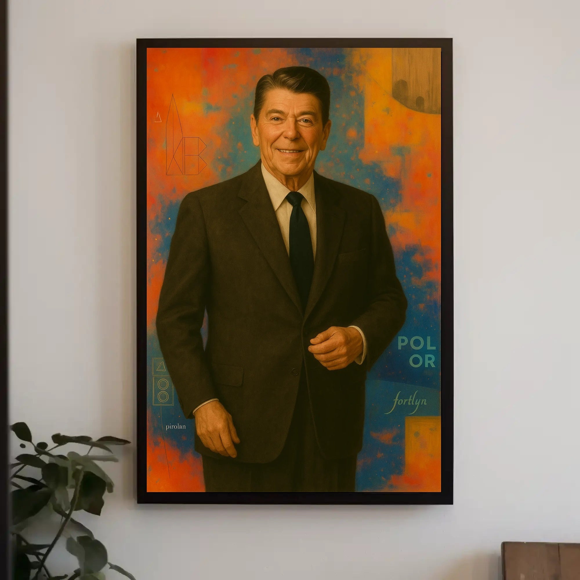 Sophisticated Man Suit Abstract, Artistic, or Pop Culture Poster