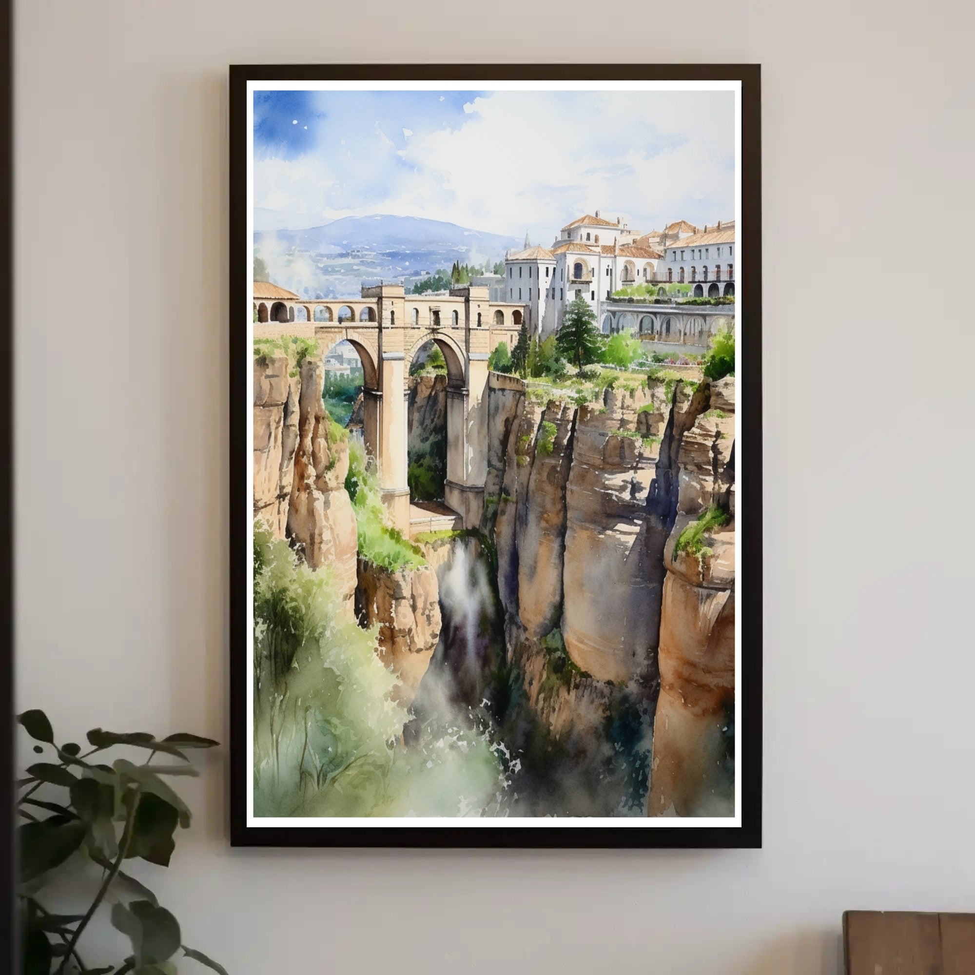 Bridge Over a Gorge Poster PosterGoat