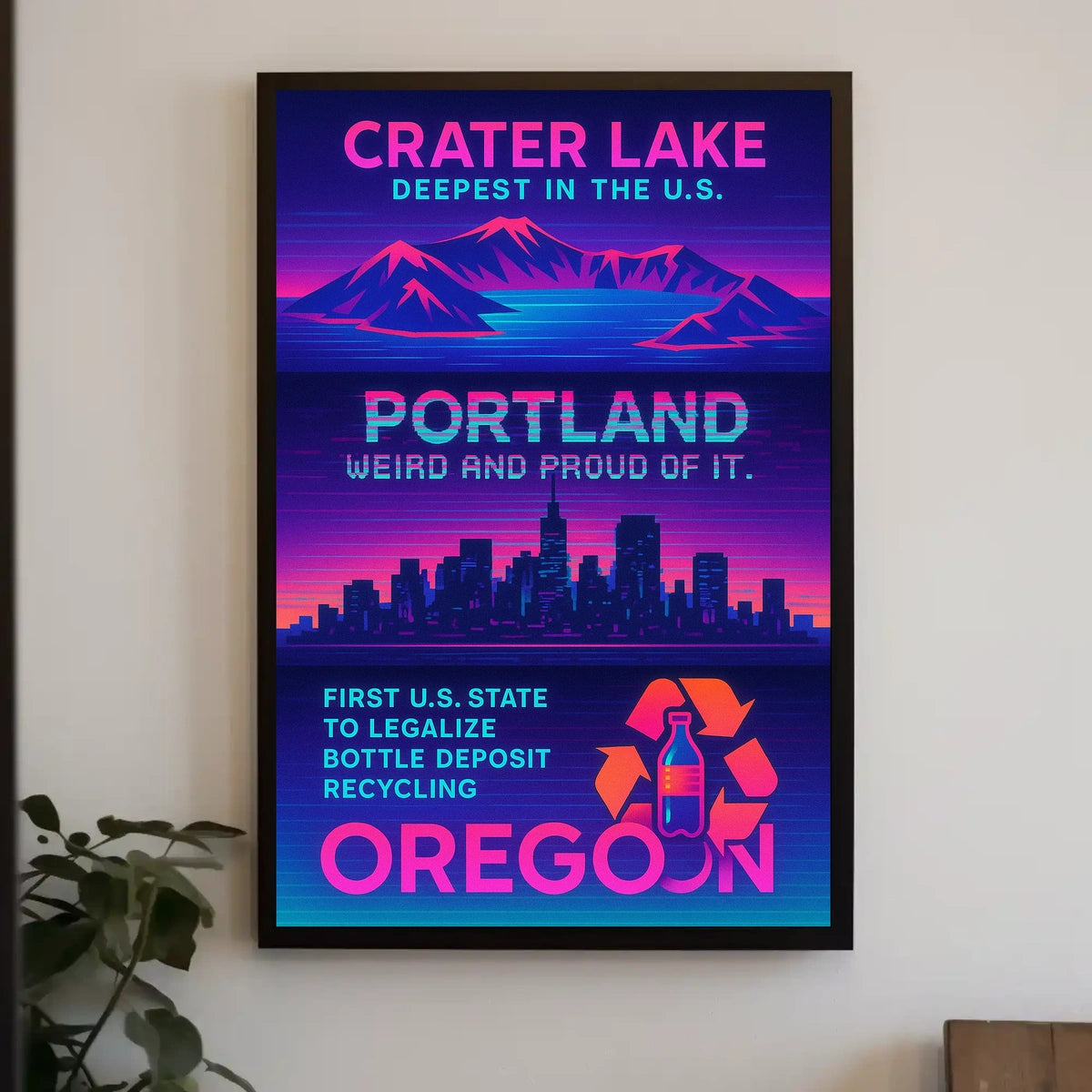 Portland Weird And Proud Poster