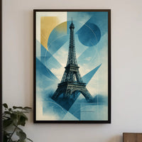 Eiffel Tower Abstract Elegance Modern Urban Artistic Poster