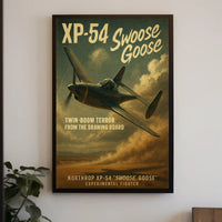 XP-54 Swoose Goose WWII Era Aviation Artwork