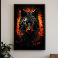 The Fiery Wolf Poster